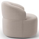 Ver imagem 4 de Kit 02 Poltronas Giratória Orgânica para Sala Living Helena L02 Bouclê Creme - Lyam Decor