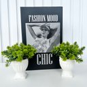 Ver imagem 2 de Decoração sala livro fake + dupla vaso branco taça athenas