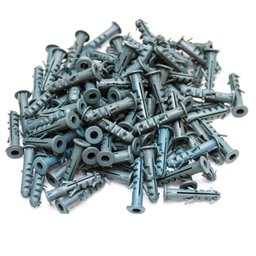 1000 Bucha de Fixação Convencional com Anel 7mm Tijolo Bloco Parede - Ivplast - 1