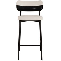 Kit 03 Banquetas Alta Bar Cozinha Sala de Jantar Aço Preto Kaira C01 Linho Palha Courino Preto - Lya - 7 Kit 03 Banquetas Alta Bar Cozinha Sala de Jantar Aço Preto Kaira C01 Linho Palha Courino Preto - Lya - 7