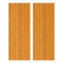 Ver imagem 1 de Kit 2 Folhas de Porta Madeira Lisa 210x80cm Espessura 3,5cm Valuchi