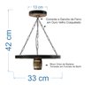 Kit Luminária Sítio Pergolado Área de Festa Cabana Chalé- Madeira Maciça Rústica Colonial - 3
