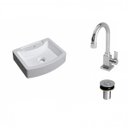 Ver imagem 2 de Kit Cuba Rt41 com Torneira Luxo 1195 e Válvula Click 1 Polegada B Compace