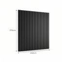 Ver imagem 3 de Painel para TV até 85 Polegadas Ripado MDF 270CMX240CM Preto