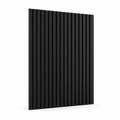 Painel para TV até 85 Polegadas Ripado MDF 270CMX240CM Preto