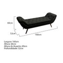 Ver imagem 3 de Recamier Divã Odessa P04 160 cm Suede - ADJ Decor - Cinza Escuro TCA 958