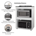 Ver imagem 5 de Balcão para Cooktop 4 ou 5 Bocas com Espaço para Forno e Microondas Ravena Branco