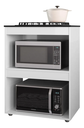 Ver imagem 1 de Balcão para Cooktop 4 ou 5 Bocas com Espaço para Forno e Microondas Ravena Branco