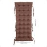 Almofada de Assento Futon P/ Cadeira Espreguiçadeira de Balanço - Marrom - 1