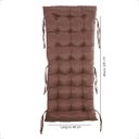 Ver imagem 1 de Almofada de Assento Futon P/ Cadeira Espreguiçadeira de Balanço - Marrom
