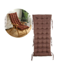 Almofada de Assento Futon P/ Cadeira Espreguiçadeira de Balanço - Marrom - 2