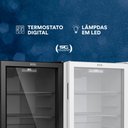 Ver imagem 7 de Refrigerador Expositor Vertical 124L Eco Gelo Preto EEV120P 127V - EOS