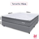 Ver imagem 4 de Cama Box com Colchão Viúva Ortopédico Espuma D45 Extra Firme 128x188cm Bf Colchões