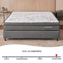 Ver imagem 3 de Cama Box com Colchão Viúva Ortopédico Espuma D45 Extra Firme 128x188cm Bf Colchões