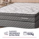 Ver imagem 2 de Cama Box com Colchão Viúva Ortopédico Espuma D45 Extra Firme 128x188cm Bf Colchões