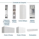 Ver imagem 5 de Guarda Roupa Planejado 13 Portas 1 Gaveta 8 Peças Hera CabeCasa MadeiraOriginals Algodão