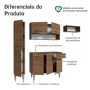 Ver imagem 6 de Armário de Cozinha Completa 197 Cm Emilly Madesa 02