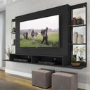 Ver imagem 3 de Painel com Suporte TV 60" e Espelho Nairóbi Multimóveis V3321 Preto