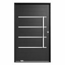 Ver imagem 2 de Porta Lambril Pivotante em Aço Galvanizado 220x120x14cm c/Puxador Friso Esquerda