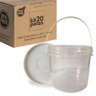 Balde P Colocar Comida Transp 2.2l 20 Pçs - 2