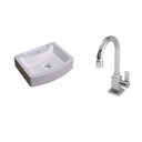 Ver imagem 2 de Kit Cuba Rt41 com Torneira Luxo 1195 Metal 1/4 Volta Compace