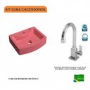 Ver imagem 3 de Kit Cuba Rt41 com Torneira Luxo 1195 Metal 1/4 Volta Compace