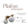 Painel Plafon Sobrepor Lustre de Teto Luminaria Jabuticaba 2 Globos Vidro Bivolt - Dourado - 9