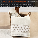 Ver imagem 2 de Jogo Toalhas de Banho e Rosto Romance C/ 5 Pçs Super Luxo Gigante Grossa:palha