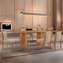Ver imagem 2 de Mesa Noronha 180cm Tampo Laminado Barril com 6 Cadeiras Munique