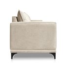 Ver imagem 6 de Sofá Living 2 Lugares com Pés de Ferro Almofadas Soltas 200cm Neso Bouclê Bege G63 - Gran Belo