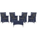 Ver imagem 1 de 4 Poltronas e 1 Mesa Igapó em Alumínio Pintura Fendi Corda Náutica Estofado 11