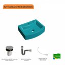 Ver imagem 3 de Kit Cuba Rt41 com Válvula Click 1 Polegada B e Sifão Cromado e Flexível Compace