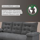 Ver imagem 7 de Conjunto Sofá 3 e 2 Lugares Irlanda Veludo Cinza