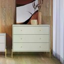 Ver imagem 1 de Cômoda Jasper 94cm 3 Gavetas Branco