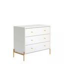 Ver imagem 2 de Cômoda Jasper 94cm 3 Gavetas Branco