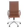 Kit 6 Cadeiras Escritório Esteirinha Diretor Home Office - Marrom - 3