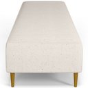 Ver imagem 6 de Puff Decorativo Sala de Estar Bali W01 Pés Palito 210x60cm Linho Cru - Lyam Decor