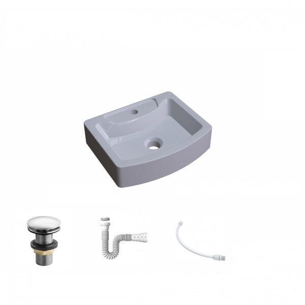 Kit Cuba RT41 com Válvula Click 1 Polegada e meia e Sifão Pvc e Flexível Compace - 2
