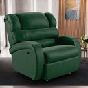 Ver imagem 6 de Poltrona do Papai Sala de Cinema Reclinável Kylie Power Elétrica Massagem USB PU Verde Musgo G23 Gra