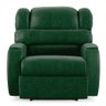 Poltrona do Papai Sala de Cinema Reclinável Kylie Power Elétrica Massagem USB PU Verde Musgo G23 Gra - 2