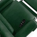 Ver imagem 7 de Poltrona do Papai Sala de Cinema Reclinável Kylie Power Elétrica Massagem USB PU Verde Musgo G23 Gra