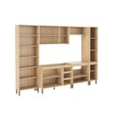 Ver imagem 4 de Kit Cozinha Completa 10 Portas 4 Gavetas 310cm Mel e Cinza