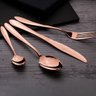 Jogo Talheres Mesa Faqueiro 24 Pçs Rose Gold Berlinger Haus - 2
