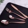 Jogo Talheres Mesa Faqueiro 24 Pçs Rose Gold Berlinger Haus - 3