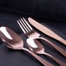 Jogo Talheres Mesa Faqueiro 24 Pçs Rose Gold Berlinger Haus - 8