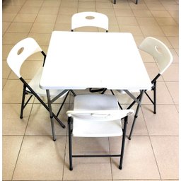 Mesa Maleta Quadrada 86x86x0,74cm Cor Branca - 3