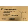Mesa Maleta Quadrada 86x86x0,74cm Cor Branca - 5