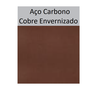 Cadeira Barreira Aço Carbono Cobre em Tecido, Couro Ecológico e Couro Natural Várias Cores - Artesia - 2