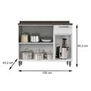 Ver imagem 4 de Balcão de Cozinha Múltipla 6112 3 Portas 1 Gaveta c/ Tampo Branco - Bertolini