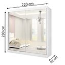 Ver imagem 2 de Guarda-Roupa Casal com 02 Portas Espelhadas Las Vegas D'Doro Móveis - Branco D'Doro Móveis